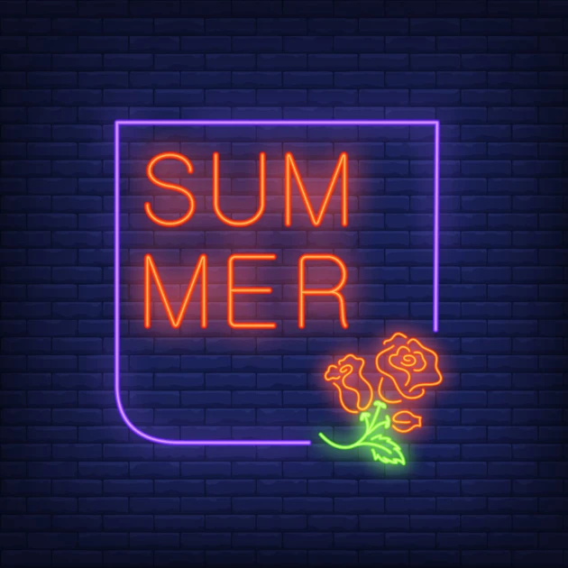 Neón LED "Summer Roses"