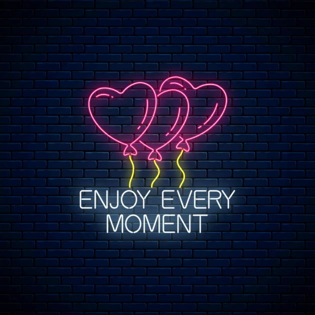 Alquiler Neón LED "Enjoy Every Moment"
